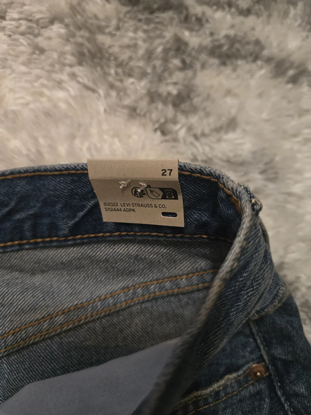 Levi's Classic Dark Blue Denim Mini Skirt